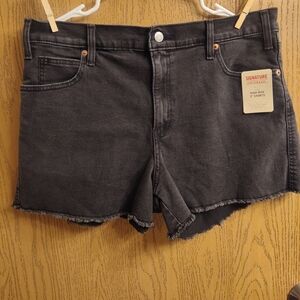 Signature by Levi Strauss Women's Dark Gray Jean Shorts